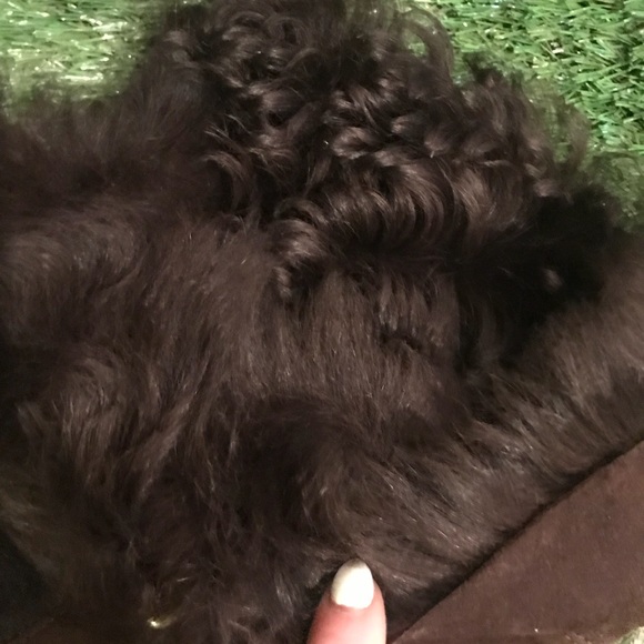 Coach Mazur over the knee fur boots in chestnut - Picture 4 of 4